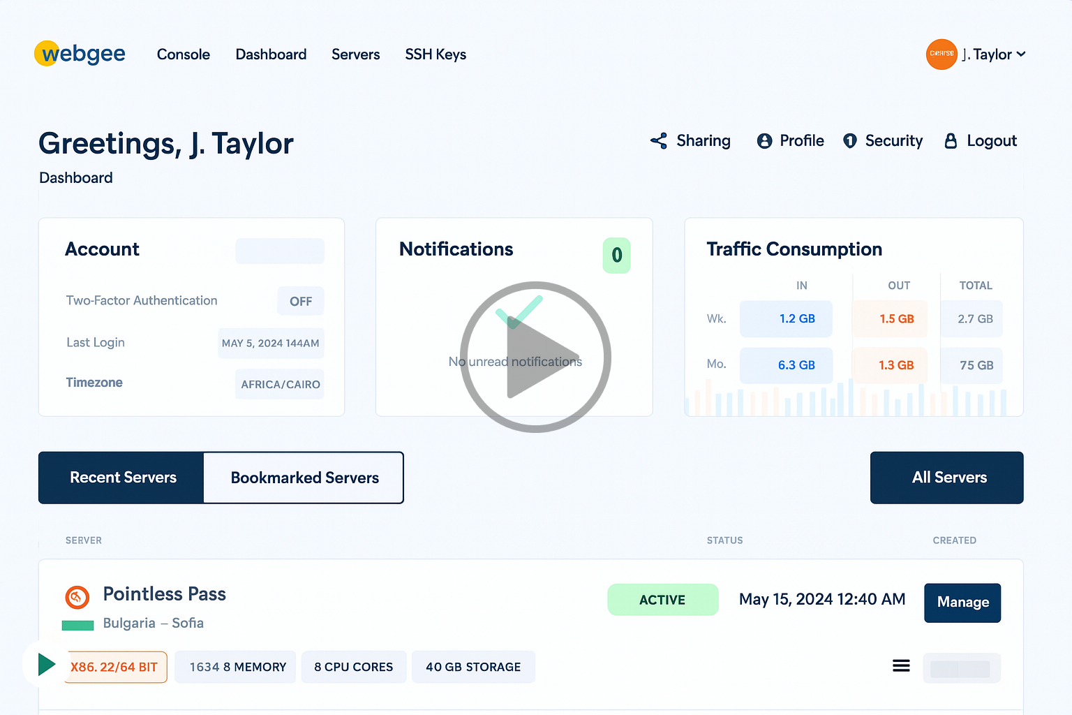 Effortless VPS Management with WebGee Control Panel